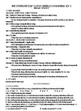 Đề cương ôn thi học kì I Vật lí lớp 11 - Năm học 2016-2017